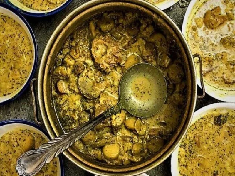 آبگوشت بادمجان و کشک کرمان