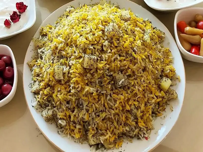 سیب پلو کرمانشاه