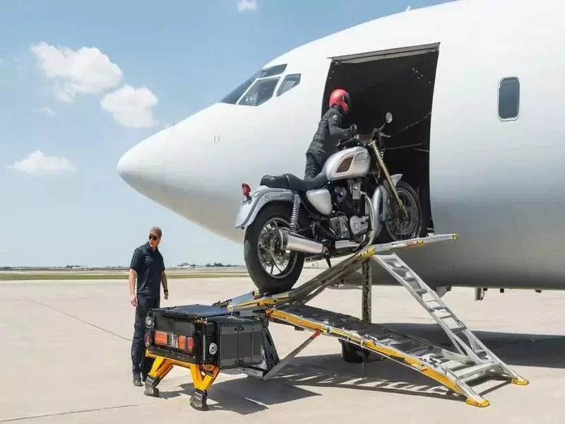 حمل موتورسیکلت با هواپیما