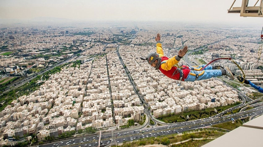 عکس بانجی جامپینگ تهران