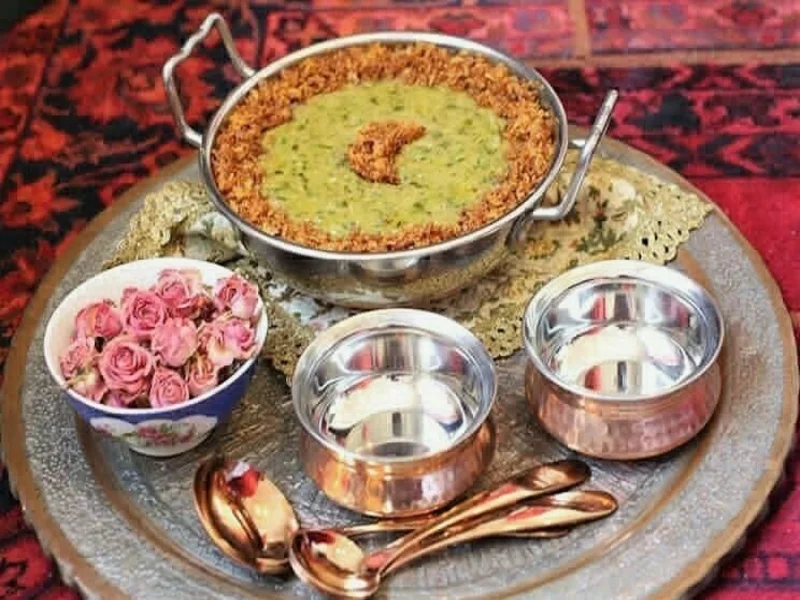 آش سبزی شیرازی