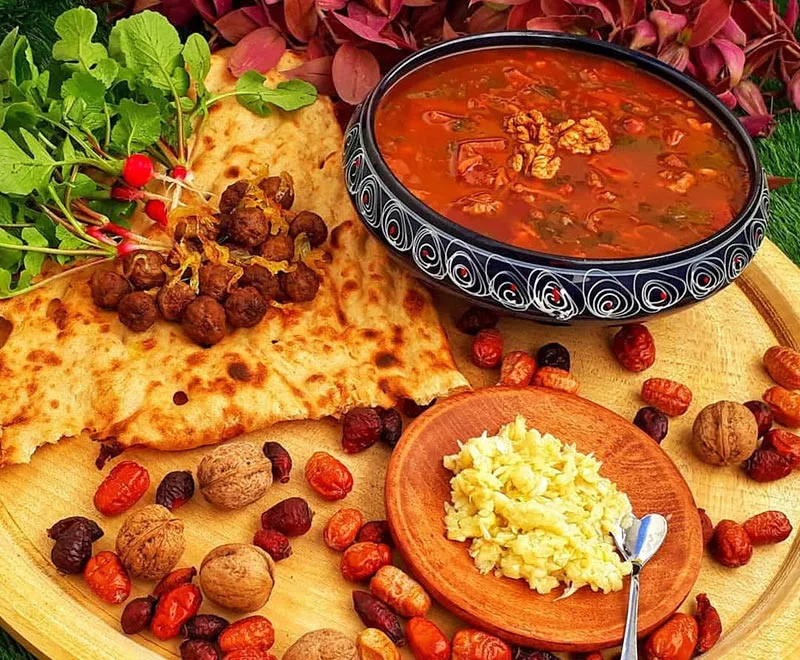 آش اوماج از غذاهای سنتی اردبیل