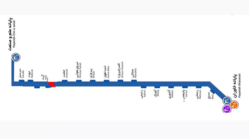 عکس خط3   BRT تهران