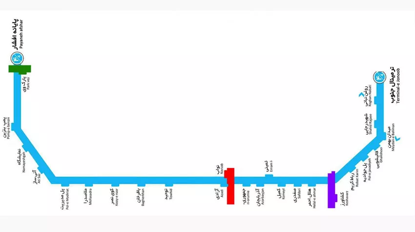 عکس خط4   BRT تهران