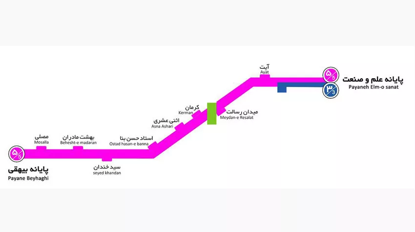 عکس خط 5   BRT تهران