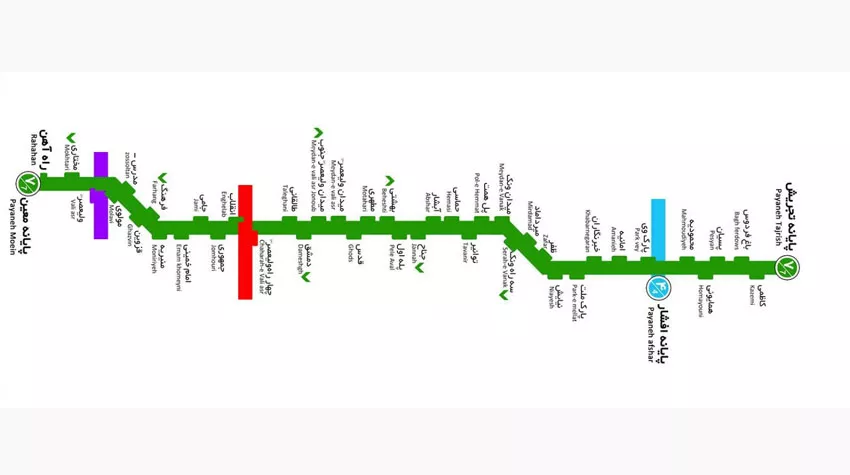 عکس خط 7  BRT تهران