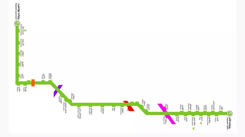 عکس خط BRT 9  تهران