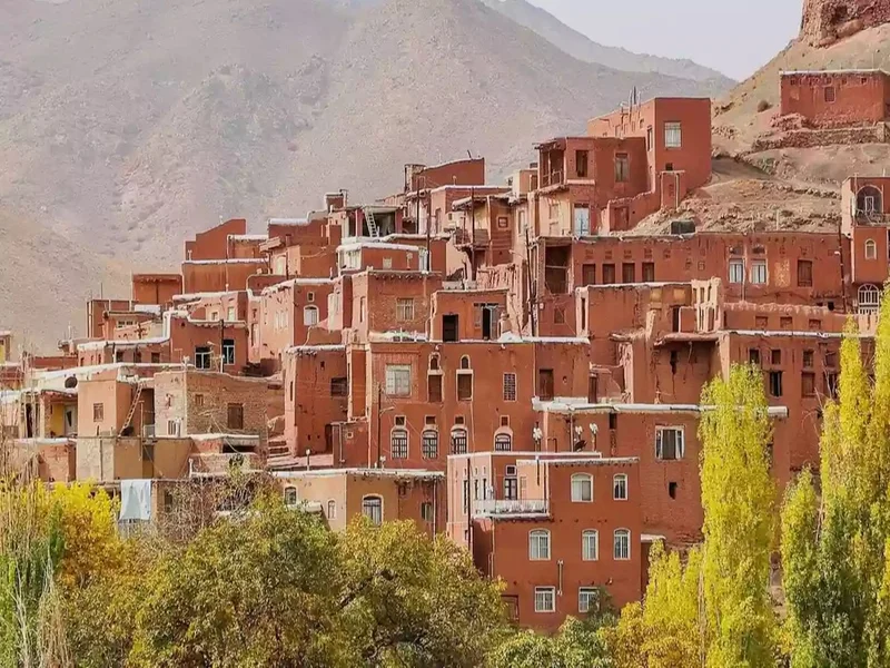 کاشان و ابیانه در زمستان