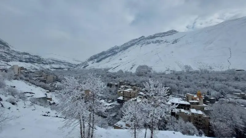 برف بازی در بخش کن