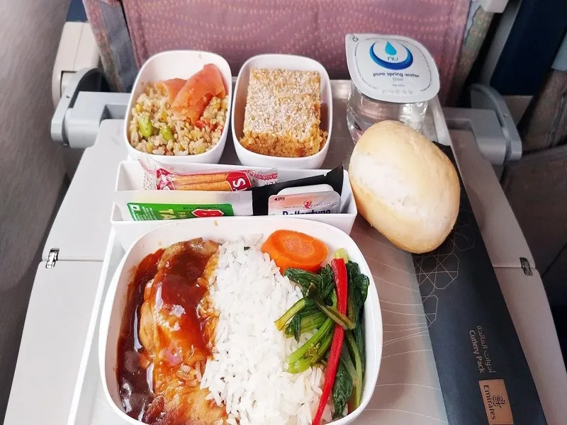 منوی اکونومی پرواز امارات