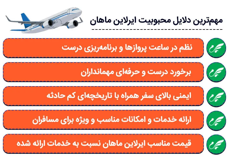 مهمترین دلایل محبوبیت ماهان ایر