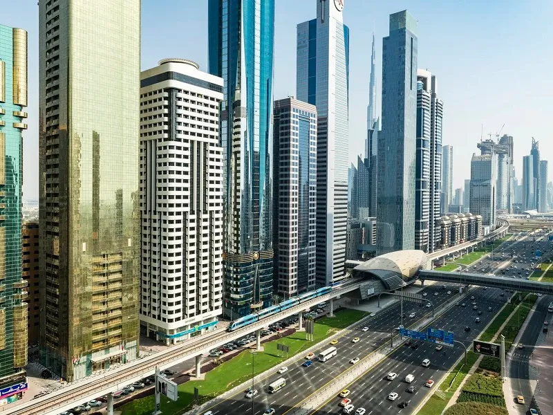  خیابان شیخ زاید و مرکز شهر دبی